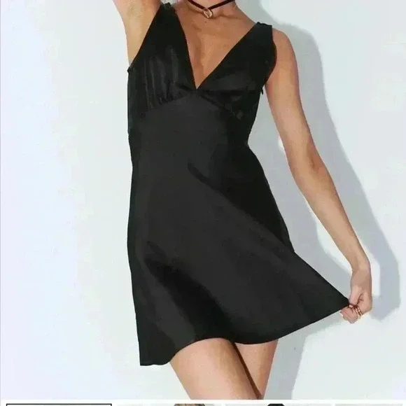 Princess Polly Black Mini Dress - Picture 3 of 13